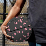 Pink Cherry Pattern Print Basketball