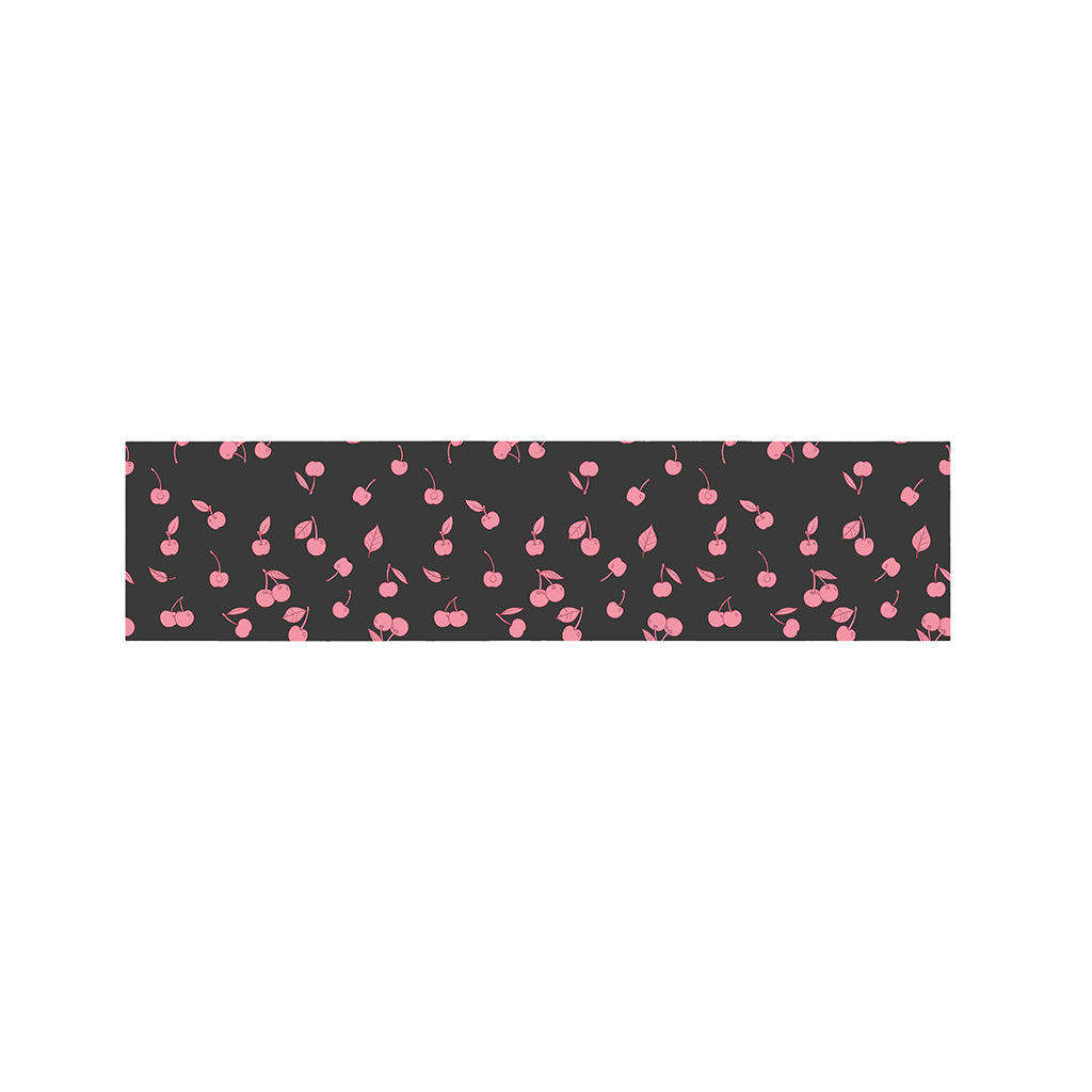 Pink Cherry Pattern Print Bed Runner