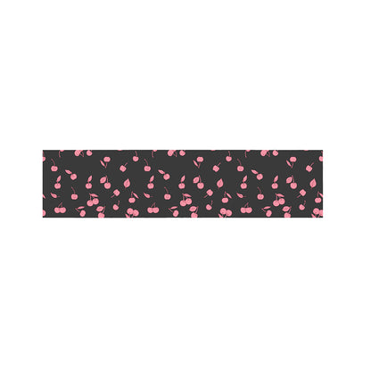 Pink Cherry Pattern Print Bed Runner