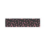 Pink Cherry Pattern Print Bed Runner