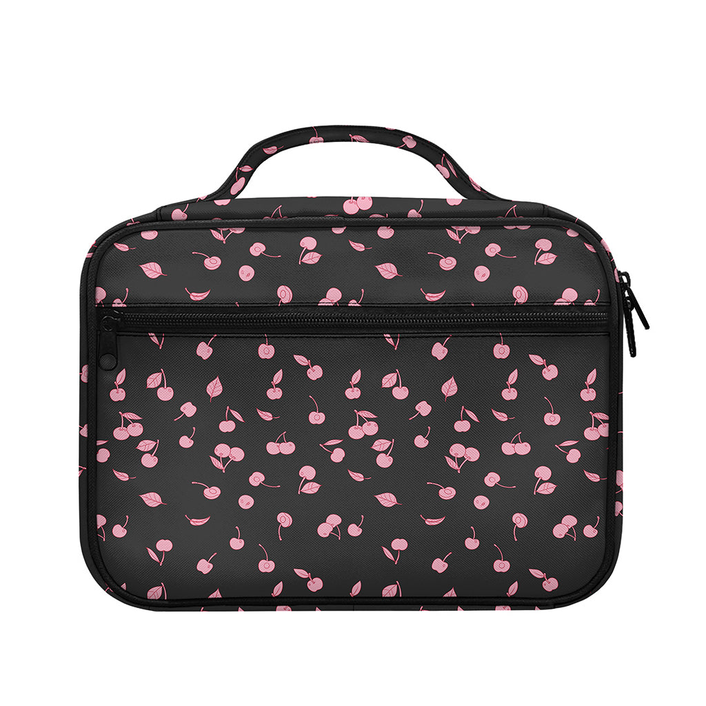 Pink Cherry Pattern Print Briefcase Bible Bag