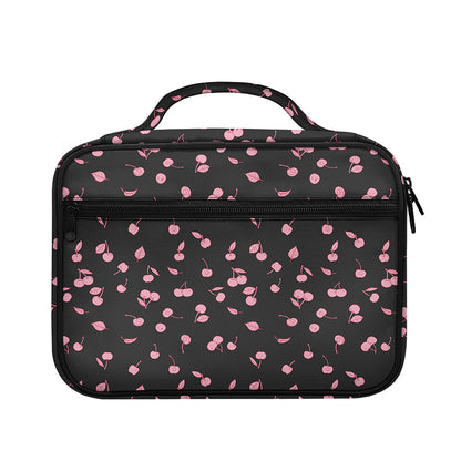 Pink Cherry Pattern Print Briefcase Bible Bag