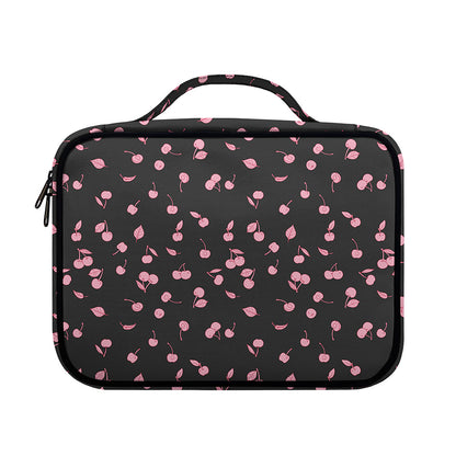 Pink Cherry Pattern Print Briefcase Bible Bag
