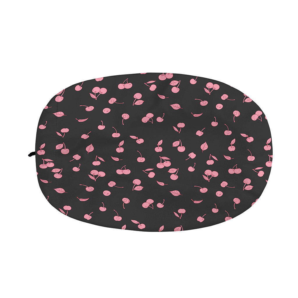 Pink Cherry Pattern Print Car Side Mirror Covers