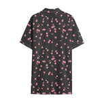 Pink Cherry Pattern Print Cotton Hawaiian Shirt