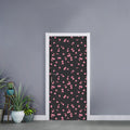 Pink Cherry Pattern Print Door Sticker