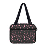 Pink Cherry Pattern Print Double Strap Bible Bag