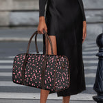Pink Cherry Pattern Print Duffle Bag