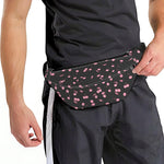 Pink Cherry Pattern Print Fanny Pack