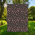 Pink Cherry Pattern Print Garden Flag