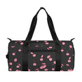 Pink Cherry Pattern Print Gym Bag
