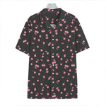Pink Cherry Pattern Print Hawaiian Shirt