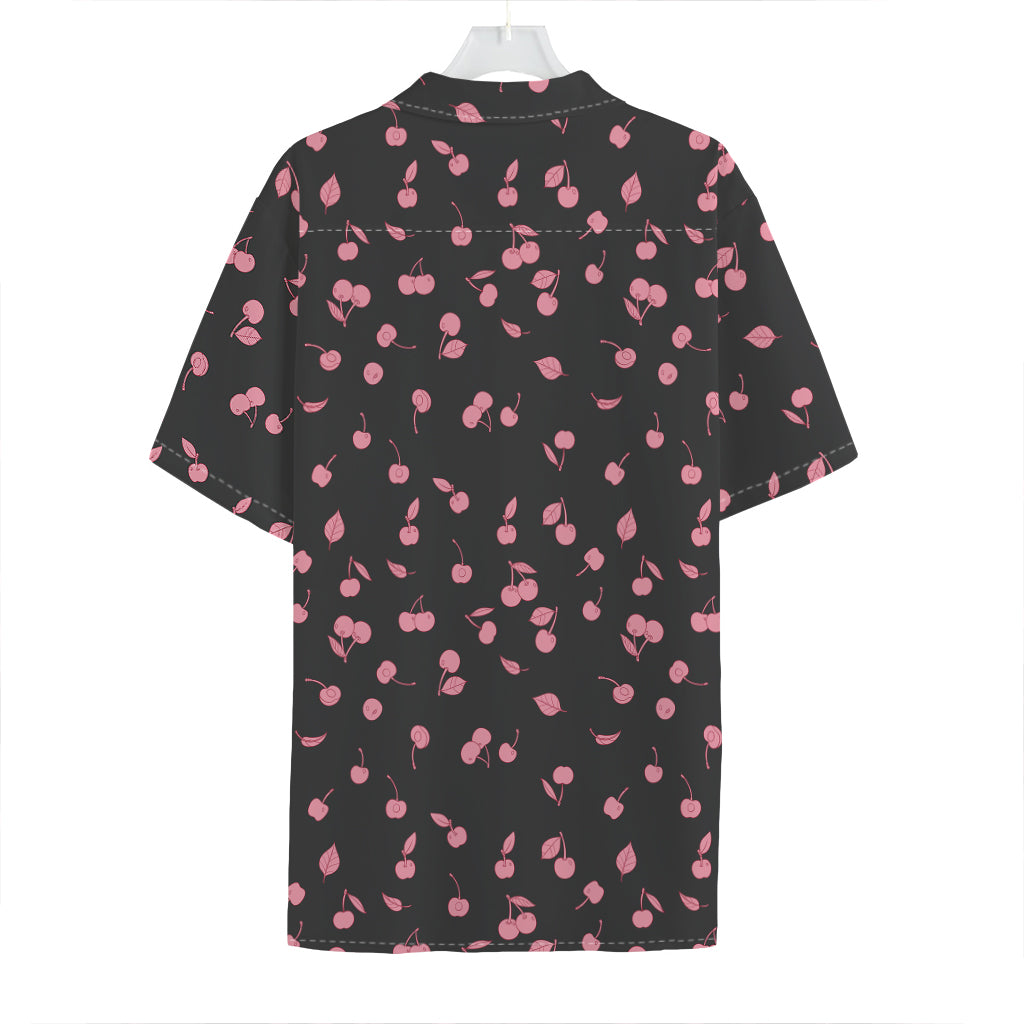 Pink Cherry Pattern Print Hawaiian Shirt