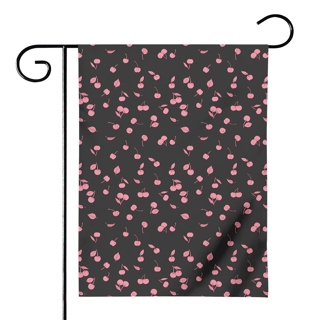 Pink Cherry Pattern Print House Flag
