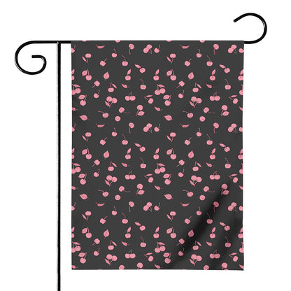 Pink Cherry Pattern Print House Flag