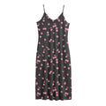 Pink Cherry Pattern Print Jersey Midi Cami Dress