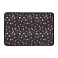 Pink Cherry Pattern Print Kitchen Mat
