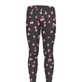 Pink Cherry Pattern Print Men's Leggings