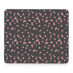 Pink Cherry Pattern Print Mouse Pad