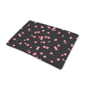 Pink Cherry Pattern Print Pet Cooling Mat Cover