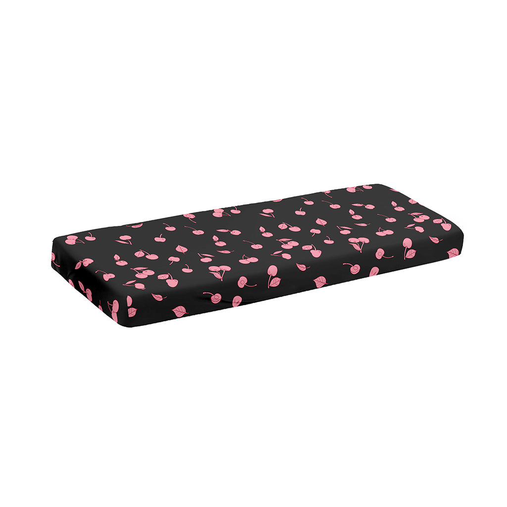 Pink Cherry Pattern Print Piano Keyboard Cover