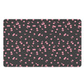 Pink Cherry Pattern Print Polyester Doormat
