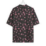 Pink Cherry Pattern Print Rayon Hawaiian Shirt
