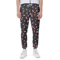 Pink Cherry Pattern Print Joggers
