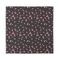 Pink Cherry Pattern Print Silk Bandana