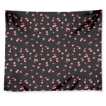 Pink Cherry Pattern Print Tapestry
