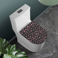 Pink Cherry Pattern Print Toilet Lid Cover