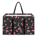 Pink Cherry Pattern Print Utility Tote Bag