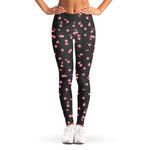 Pink Cherry Pattern Print Women's Leggings