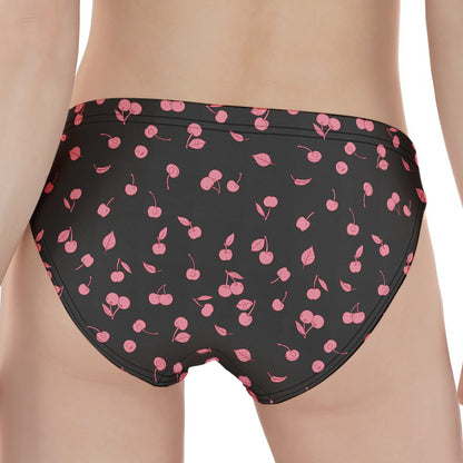 Pink Cherry Pattern Print Women's Panties