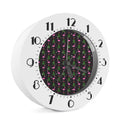 Pink Christmas Flamingo Pattern Print Alarm Clock