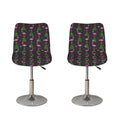 Pink Christmas Flamingo Pattern Print Bar Stool Covers
