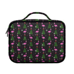 Pink Christmas Flamingo Pattern Print Briefcase Bible Bag