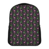 Pink Christmas Flamingo Pattern Print Casual Backpack