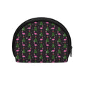 Pink Christmas Flamingo Pattern Print Coin Purse