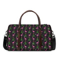 Pink Christmas Flamingo Pattern Print Duffel Bag