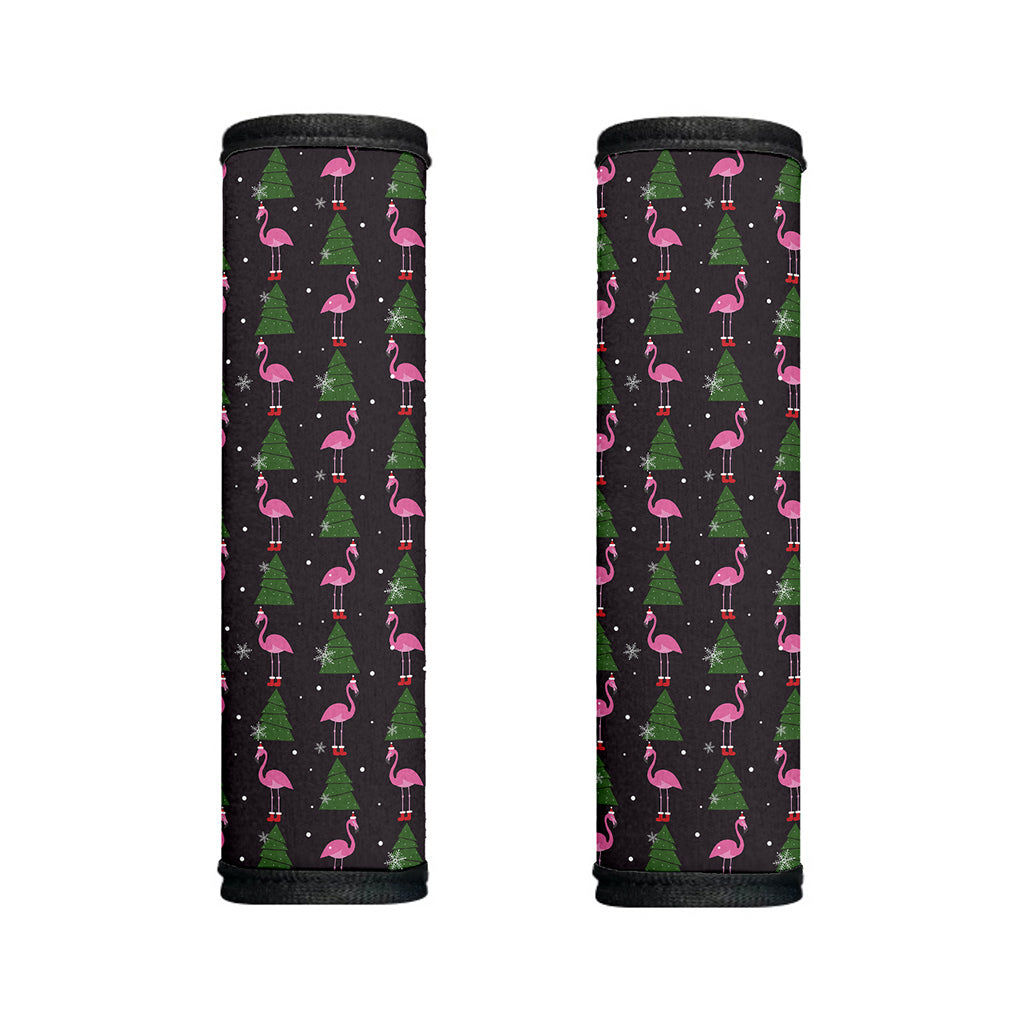 Pink Christmas Flamingo Pattern Print Handle Covers