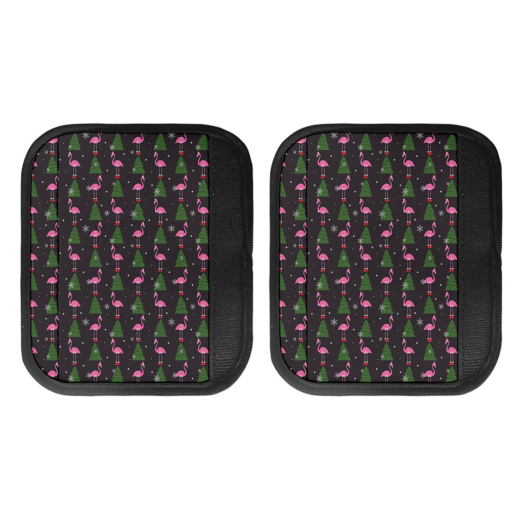 Pink Christmas Flamingo Pattern Print Handle Covers