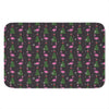 Pink Christmas Flamingo Pattern Print Indoor Door Mat