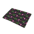 Pink Christmas Flamingo Pattern Print Pet Cooling Mat Cover
