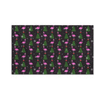 Pink Christmas Flamingo Pattern Print Polyester Flag