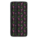 Pink Christmas Flamingo Pattern Print Refrigerator Handle Covers