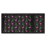 Pink Christmas Flamingo Pattern Print Trifold Wallet