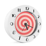 Pink Circle Swirl Print Alarm Clock