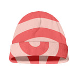 Pink Circle Swirl Print Beanie
