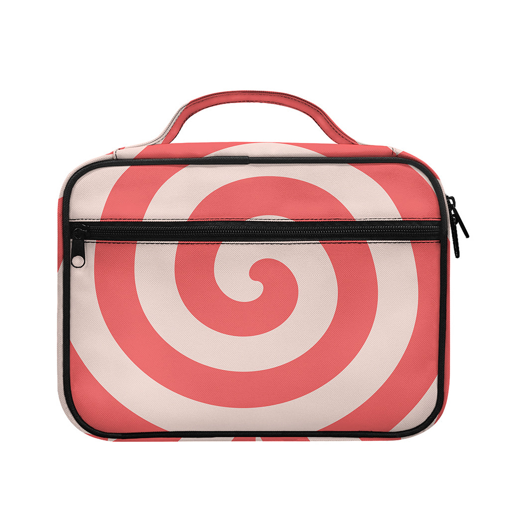 Pink Circle Swirl Print Briefcase Bible Bag